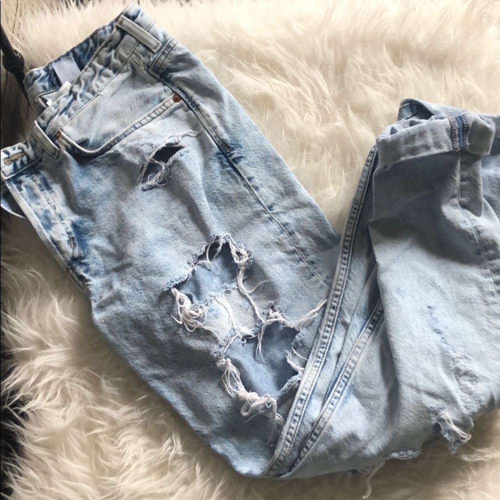 H&M boyfriend acid jean